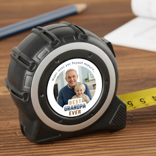 Cinta Métrica Foto Personalizada Mejor Abuelo de Todos