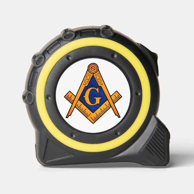 Cinta Métrica Freemason Charity Masonic Mason Lodge (Anverso)