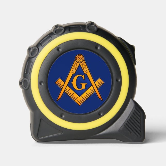 Cinta Métrica Freemason Charity Masonic Mason Lodge (Anverso)