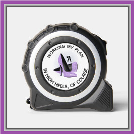 Cinta Métrica Fun Fem Purple Glam Heels Monograma