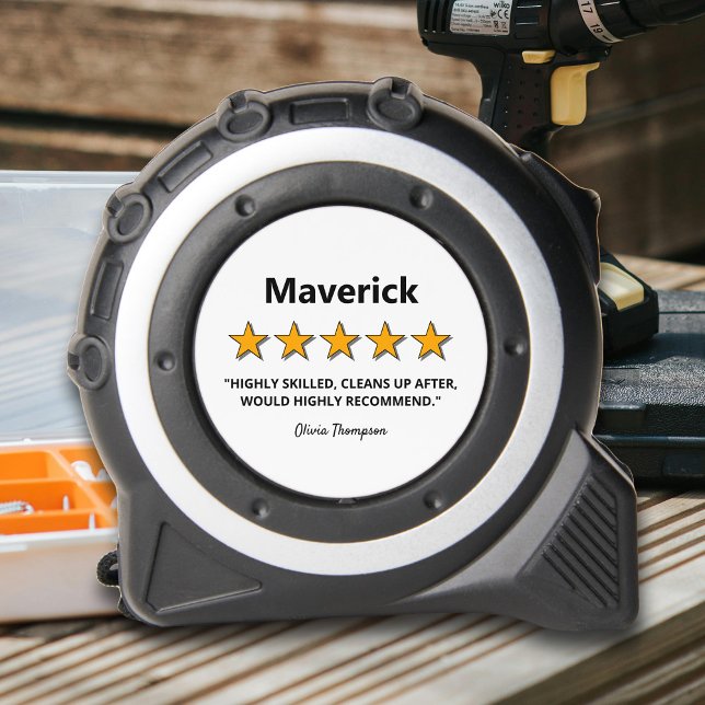 Cinta Métrica Funny 5 Star Review Handyman (Subido por el creador)