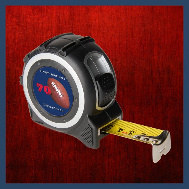 Cinta Métrica Fútbol Feliz cumpleaños cualquier edad, nombre, he (Subido por el creador)