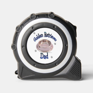 Cinta Métrica Golden Retriever Dad Keychain