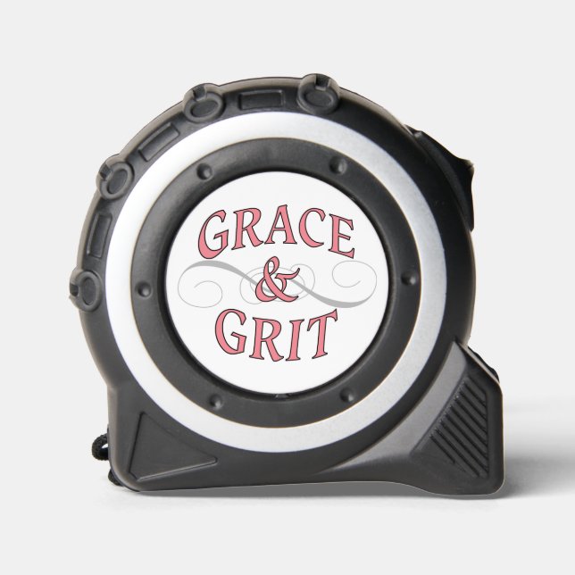 Cinta Métrica Grace y Grit por la dama dura (Anverso)