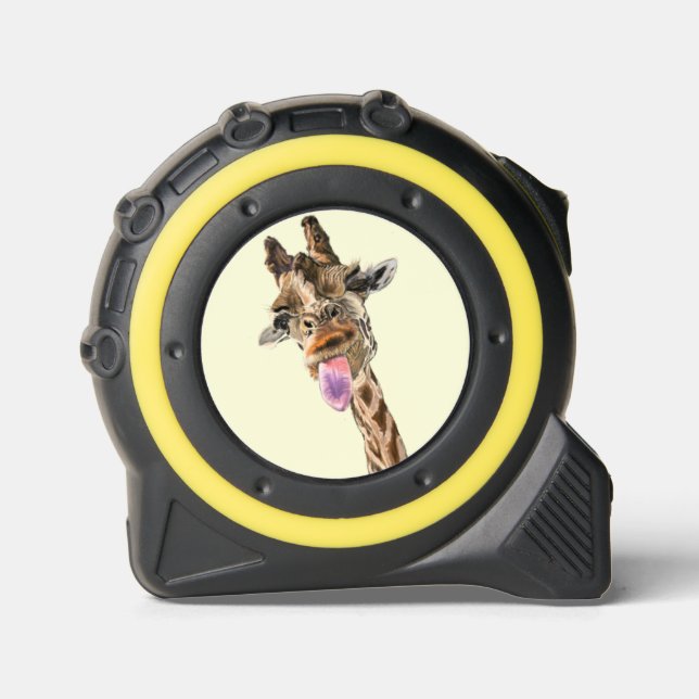 Cinta Métrica Graciosa medida de cinta con jirafa lúdica (Anverso)