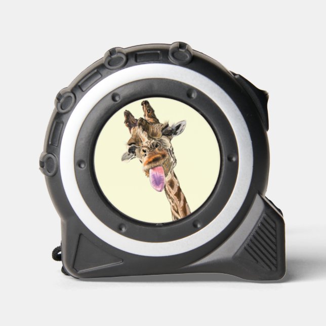 Cinta Métrica Graciosa medida de cinta con jirafa lúdica (Anverso)