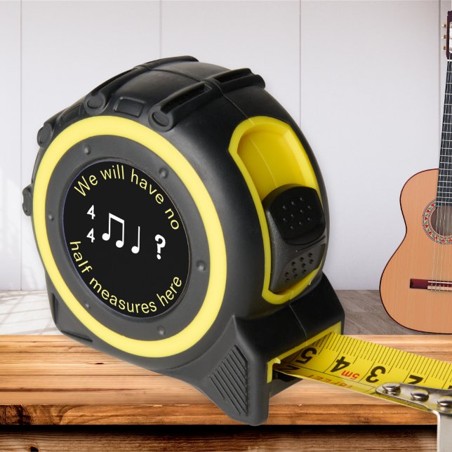 Cinta Métrica Graciosa Novedad Música Musical Pun Humor Cinta (A tape measure with funny musical quote. An amusing novelty gift for musicians)