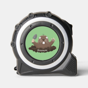 Cinta Métrica Gracioso gopher digging personalizado ilustracion