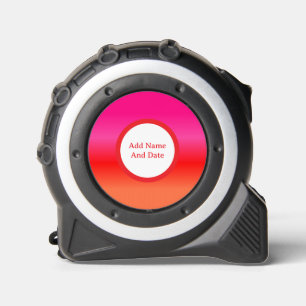 Cinta Métrica Gradiente rosa, rojo y Naranja