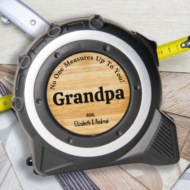 Cinta Métrica GRANDPA Nadie mide la madera personalizada (Subido por el creador)