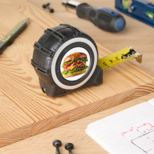 Cinta Métrica Hamburguesa con queso apetitosa de SlipperyJoe cru