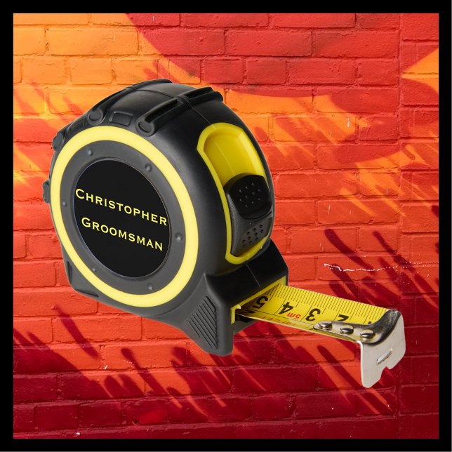 Cinta Métrica Herramienta de regalo de nombre de Groomsman para  (Subido por el creador)