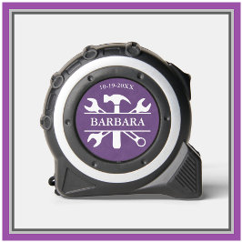 Cinta Métrica Herramienta de textura de cuero Juego de nombres F