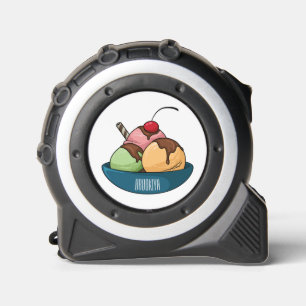 Cinta Métrica Ilustracion de helado personalizado