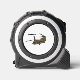 Cinta Métrica Ilustracion de helicópteros militares de Chinook