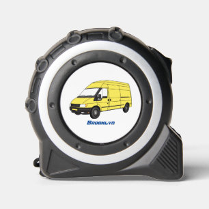 Cinta Métrica Ilustracion de la camioneta de entrega