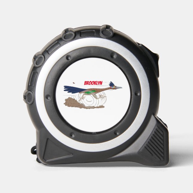 Cinta Métrica Ilustracion de pájaro personalizado de pista diver (Anverso)