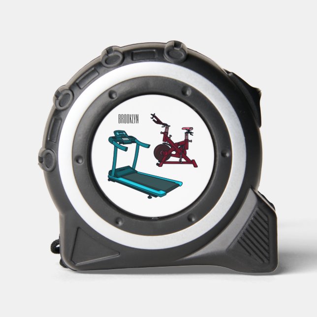 Cinta Métrica Ilustracion de personalizado de bicicletas de hila (Anverso)