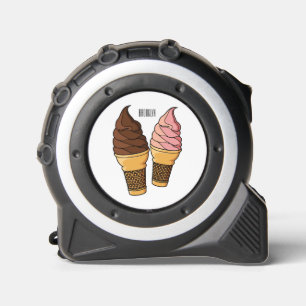 Cinta Métrica Ilustracion de personalizado de helado de cono