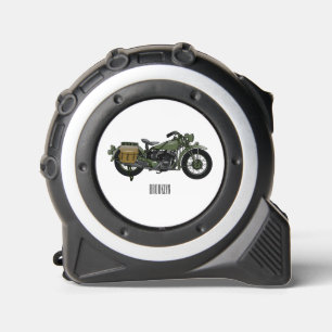 Cinta Métrica Ilustracion de personalizado de motocicleta de cru