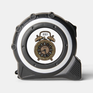 Cinta Métrica Ilustracion de personalizado de reloj de alarma