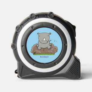 Cinta Métrica Ilustracion de personalizado de rinocerontes