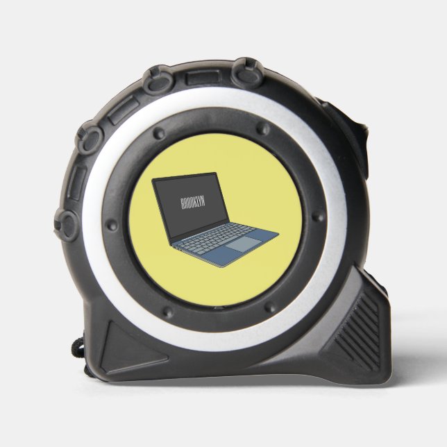 Cinta Métrica Ilustracion de personalizado para portátiles (Anverso)