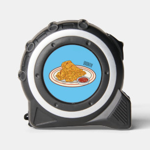 Cinta Métrica Ilustracion de pollo frito personalizado