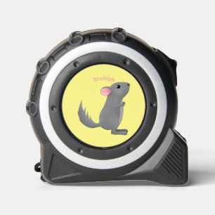 Cinta Métrica Ilustracion personalizado chinchilla gris suave