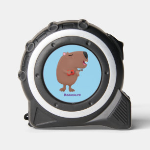 Cinta Métrica Ilustracion personalizado de capybara ukulele cant