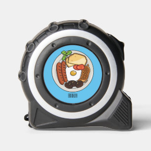 Cinta Métrica Ilustracion personalizado de desayuno inglés