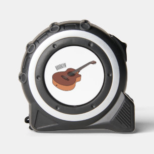 Cinta Métrica Ilustracion personalizado de guitarra acústica