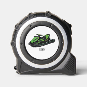 Cinta Métrica Ilustracion personalizado de moto acuática