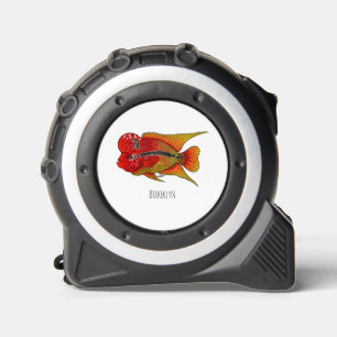 Cinta Métrica Ilustracion personalizado de peces cíclicos de cue