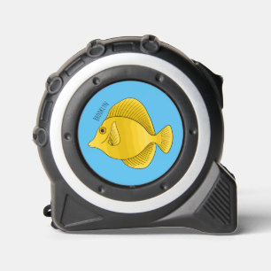 Cinta Métrica Ilustracion personalizado de pescado tango amarill