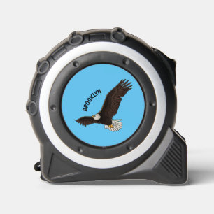 Cinta Métrica Ilustracion personalizado del águila calva