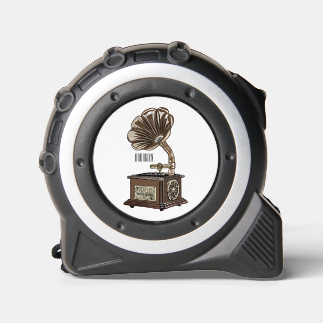 Cinta Métrica Ilustracion personalizado girable (Anverso)