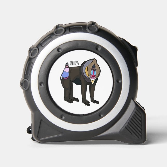 Cinta Métrica Ilustracion personalizado Mandrill (Anverso)