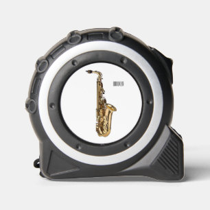 Cinta Métrica Ilustracion personalizado saxofón