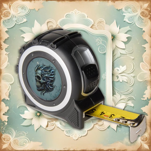 Cinta Métrica La llama de la vida: un diseño de cráneo. (Subido por el creador)