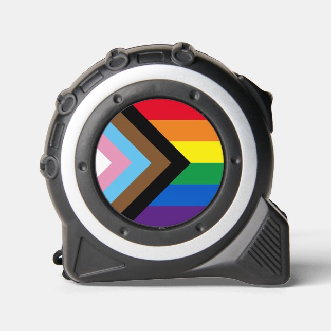 Cinta Métrica Lgbtq diversidad de arco iris inclusiva bandera de (Anverso)