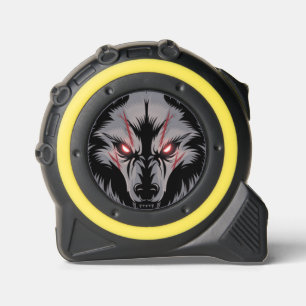 Cinta Métrica Lobo con ojos rojos brillantes
