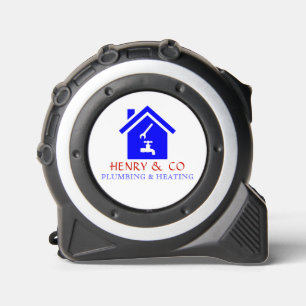 Cinta Métrica Logotipo de la casa, fontanero, fontanería