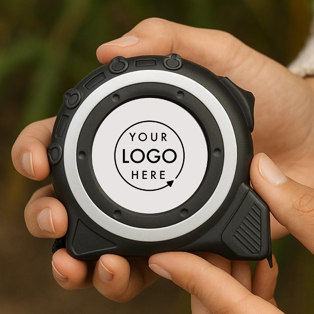 Cinta Métrica Logotipo de negocio Blanco profesional mínimo (Subido por el creador)