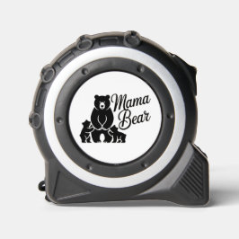 Cinta Métrica Mama Bear with Cubs Cute Family Bear