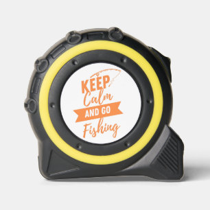 Cinta Métrica mantener la calma e ir a pescar