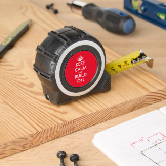 Cinta Métrica Mantener la calma y construir un divertido regalo