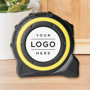 Cinta Métrica Marca de logotipo comercial de Personalizado blanc