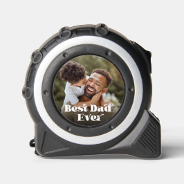 Cinta Métrica Mejor foto de texto retro de papá