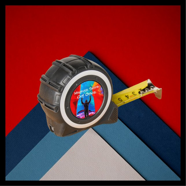 Cinta Métrica Mide Dos Veces Corta Una Regalo Personalizado Herr (Subido por el creador)
